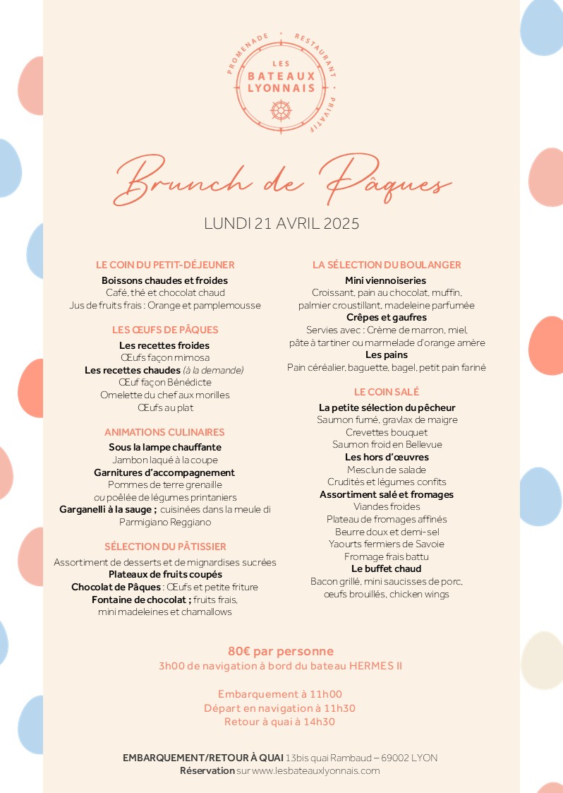 21 avril 2025 - Brunch de Pâques